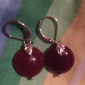 Jade earrings